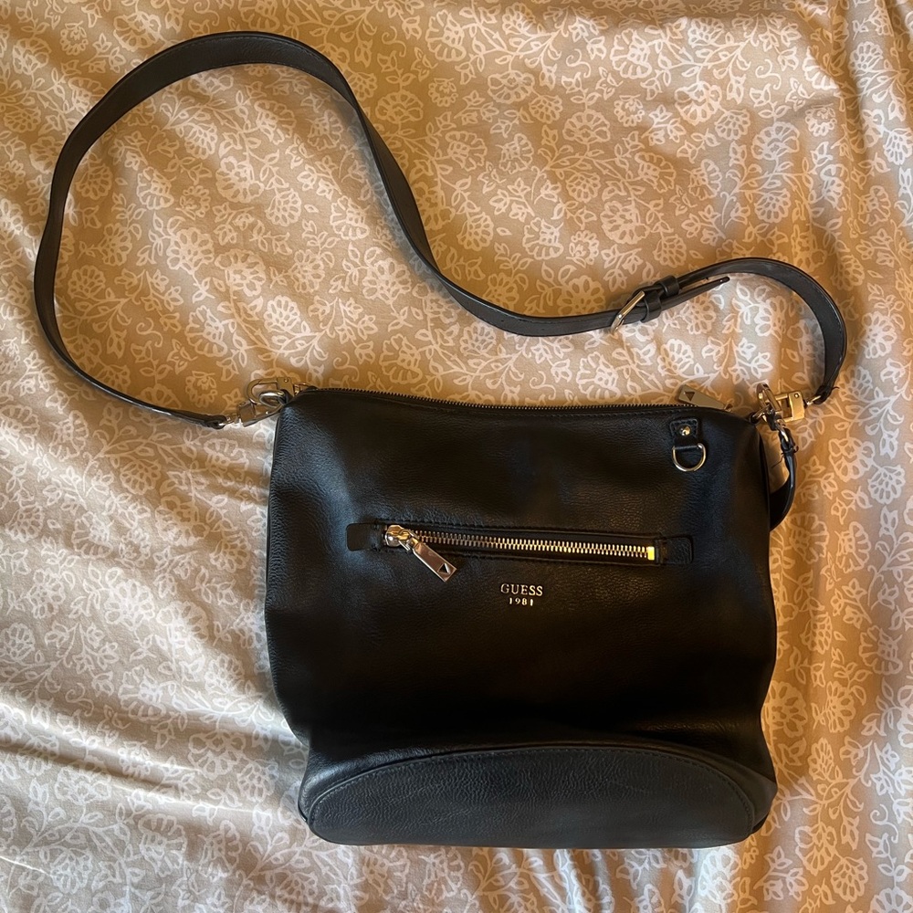 Guess Black Bucket Bag